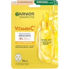 C Vitamini Parlaklık Verici Kağıt Yüz Maskesi