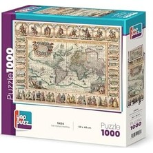 Eski Dünya Haritası 1000 Parça Puzzle