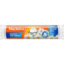 Büzgülü Çöp Torbası Büyük Boy (65X70CM) Papatya Kokulu 10 Adet Süper Ekonomik Paket