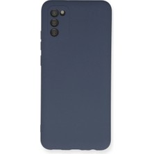 Samsung Galaxy A03S Kılıf Nano Içi Kadife Silikon - Gri