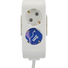 Multi-Let 2li Topraklı Kablolu Ç.k 2mt Priz
