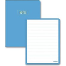 Notes Mini Defter Çizgili Mavi 14X20 cm