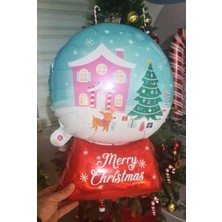 Yılbaşı Ağacı Süsü, Yılbaşı Hediyeler Folyo Balon, Şekillendirilmiş Folyo Balon Figürleri, Parti Mazemeleri, Doğum Günü (Yuvarlak) 50-72 cm