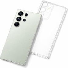 S25 Ultra ile Uyumlu Kılıf Şeffaf Kamera Korumalı 3D
