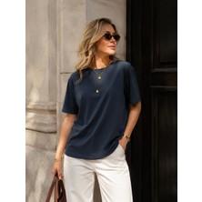 Mery Mery Boutique Premium Pamuk Basic Tshirt Kadın (%100 Pamuk)
