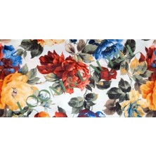 Loom & Laurel Baskılı Yıkanabilir Masa Örtüsü Mutfak Bahçe Piknik Masa Örtüsü (140X140)