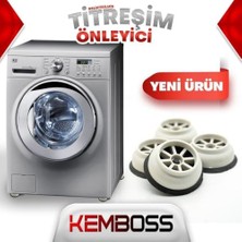 Amaşır Bulaşık Makinesi Ayağı Altlığı Titreşim Önleyici Ayak Kaydırmaz Yükseltici Vantuzlu 4 Adet