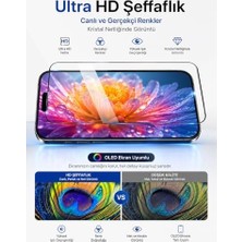 Ekran Koruyucu iPhone 15 Pro ile Uyumlu, 6d Hayalet Kırılmaz Cam, 9h Sertlik, Şeffaf, Temperli Cam