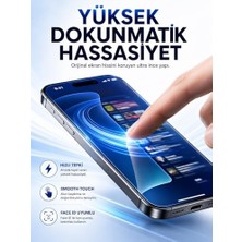 iPhone 15 Pro Max ile Uyumlu 9h Kırılmaz Cam Ekran Koruyucu, Temperli Cam, Şeffaf, Parlak, 6.7 Inç