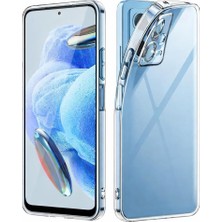 Xiaomi Redmi Note 12 Pro 5g ile Uyumlu Kılıf Şeffaf Silikon Kamera Korumalı 3D