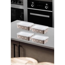 4'lü Set No Frost Saklama Kabı Terra 1600 ml