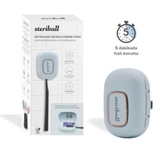 Steriball Diş Fırçaları Için Akıllı Koruma Cihazı Diş Fırçası Için - Mavi