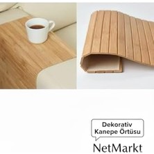 Lüks Bambu Banyo Paspası & Mutfak Matı | Kaydırmaz Tabanlı, Suya Dayanıklı | Çamaşır Makinesi Üstü Dekoratif Örtü Olarak Kullanılabilir | Doğal Ahşap Görünümlü