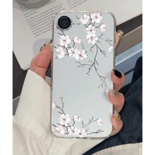 IPhone 16E ile Uyumlu SFF01 Şeffaf Desenli Telefon Kılıfı - Ince, Esnek, Darbe Önleyici Koruma, Şık ve Hafif Tasarım (Kirazçiçeği)