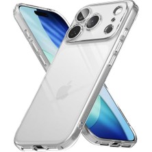 Ehr. iPhone 17 Pro Max Uyumlu Kamera Korumalı Darbe Önleyici Arka Kapak, 2mm Kalınlaştırılmış Şeffaf Silikon Kılıf