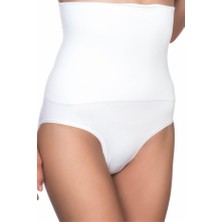 Red Womans Beyaz Yüksek Bel Double Slip Korse