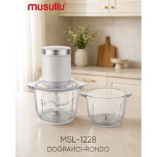 Musullu MSL-1228-2 650 W 2 L Cam Hazneli Doğrayıcı Rondo