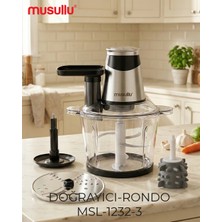 Musullu MSL-1232-3 1000 W 3 L Rendeli Doğrayıcı Rondo