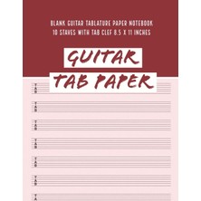 New Global Guitar Paper: Blank Guitar Tablature Paper Notebook 10 Staves With Clef 8.5 x 11 Inches (Guitar Pape