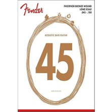 Fender 8060 Acoustic Bass Strings Takım Tel Akustik Bas Gitar Teli 045-100