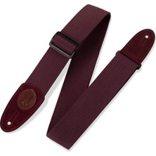 Levy's Leathers Mssc8-Brg Signature Serisi Pamuk Gitar Kayışı, Bordo