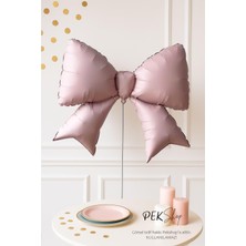 Pembe Büyük Fiyonk Folyo Balon Fiyonk Şekilli Balon