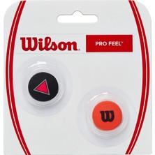 Wilson Pro Feel Clash Titreşim Sönümleyici, Kırmızı, 2'li Set, Tenis Raketi Için