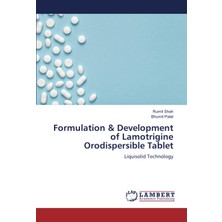 Formulation & Development Of Lamotrigine Orodispersible Tablet: Liquisolid Technology