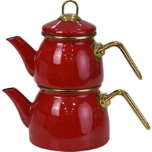 Pr Home Red Mini Model Emaye Çaydanlık