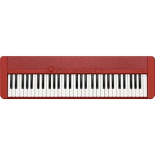 Casio CT-S1RD Casiotone Piyano Klavye, 61 Vuruşa Duyarlı Tuşlu, Kırmızı