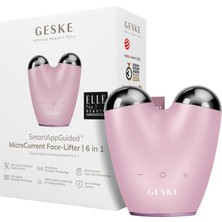 Geske Mikro Akım 6 Mod 1 Arada Yaşlanma Karşıtı Yüz Germe ve Sıkılaştırma Sağlayan Bakım Cihazı Pembe