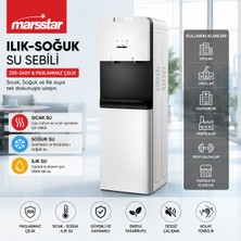 Su Sebili Sıcak - Soğuk - Ilık 220-240V - Paslanmaz Çelik MSWD-100