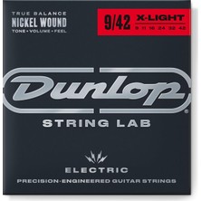 Jim Dunlop Dunlop DEN0942 Nickel Light Elektro Gitar Teli (9-42)