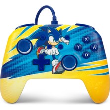 Switch Için Geliştirilmiş Kablolu Powera Controller – Sonic-Boost, Gamepad, Oyun Kumandası, Kablolu