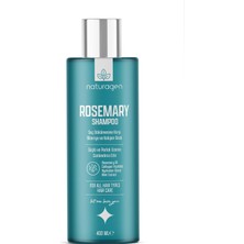 Naturagen Rosemary Dökülme Karşıtı Şampuan 400 ml | Hızlı Uzamaya Yardımcı | Biberiye Yağı + Kolajen