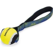 Beeztees Köpek Oyuncağı, Yüzen, Tutamaçlı Tenis Topu, Mavi/sarı, 25,5x6,3x6,3cm