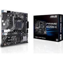Asus Prime A520M-K Amd A520 Soket Am4 Ddr4 4600(OC) Mhz Matx Anakart