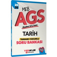 Yediiklim Yayınları 2026 Meb Ags Tarih Tamamı Çözümlü Soru Bankası