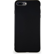 KZY İletişim Kzy Iletişim iPhone 8 ile Uyumlu Kılıf Soft Premier Renkli Silikon Kapak - Siyah