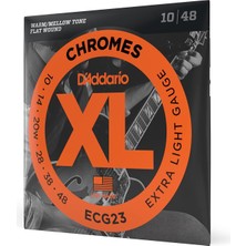 D'addario ECG23 Elektro Gitar Tel Seti, Chromes, Jazz Light Gauge