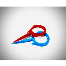Mottopi Okçuluk Hedef Kağıdı Çivisi 50 Adet Paket/beyaz-Kırmızı-Mavi (Mavi)