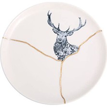 Porland Spirits Geyik Düz Tabak 20 cm