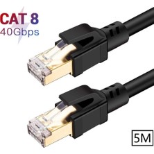 Lunatic Tkz 1652 Cat8 5 Metre 40GBPS S/ftp 2000MHZ Yüksek Hızlı 26 Awg Kablo, S/ftp Esnek Korumalı B