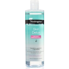 Neutrogena Skin Detox Micellar Water 3'ü 1 Arada Nazik Temizleyici Kir ve Makyaj Temizleme Suyu Yüz