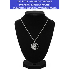 Zetconcept Zet Style G.o.t. Daenerys Ejderha Kolyesi – Targaryen Ejderha Amblem Figürlü Fantastik Kolye