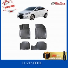 Rizline Hyundai Accent Blue 3D Havuzlu Paspas 2017 Model Uyumlu