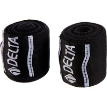 Delta Spor Delta Boks Kickbox Muay Thai Sanda El Bandajı 3, 5 Metre x 2 Adet, Siyah
