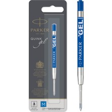 Parker 1950346 Jel Tükenmez Kalem Yedeği, Orta Kalınlıkta Uç, Mavi, Gri