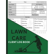 New Global Professional Lawn Care Client Log Book | Lawn Mowing And Landscape Appointment Logbook | Track And K