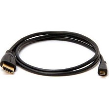 PrimeX Plus Primex PX-1121 Micro HDMI To HDMI Kablo, 1.5 Metre 1080P Full Hd HDMI Görüntü ve Ses Aktarım Kablosu
